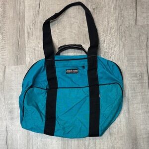 Vintage 90s Teal Chuck Roast duffel bag - ski - Conway - NH